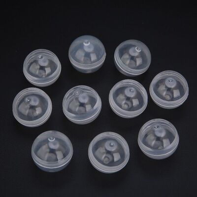 极速10pcsset Transpaorent PP Vending Machine Empty Round Bal