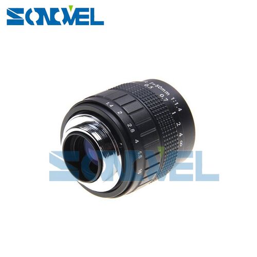 极速50mm  lenses F1o.4 TV Movie lens + metal Lens hood for S