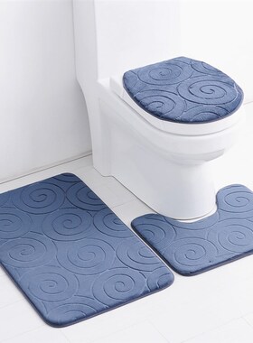 极速3pcs/set Bathroomq Mat Set Bath Carpets Thick Anti skid