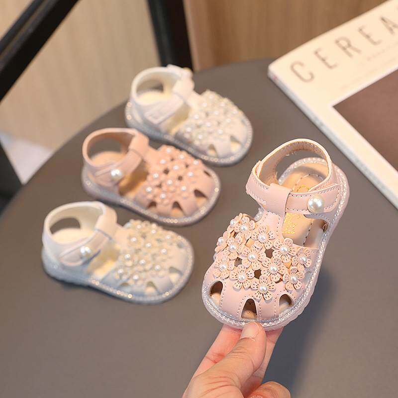 极速女宝凉鞋夏款女童洋派公主风2023年J新款儿童包头防撞一2岁学