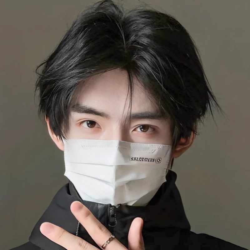 新品假发男生短发韩版三七t微分碎盖短直发男款蓬松中分男士日常