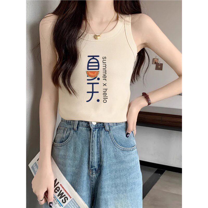 新品2025新款纯棉吊带s背心女夏季外穿修身百搭时尚打底内搭短款