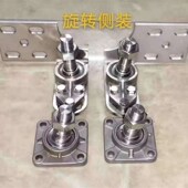 极速304不锈钢较链别墅大门庭院门天地插M可调地轴实心加厚轴承合