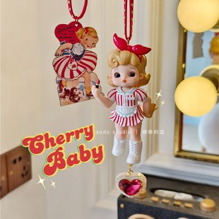 ramy新款 辣妹街区车挂车载挂件女友礼物定制diy闺蜜挂饰泡泡玛特