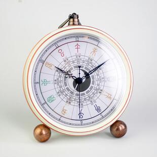子午流注钟表桌面养生闹钟十二时辰中医挂钟经络时钟传统座钟闹表