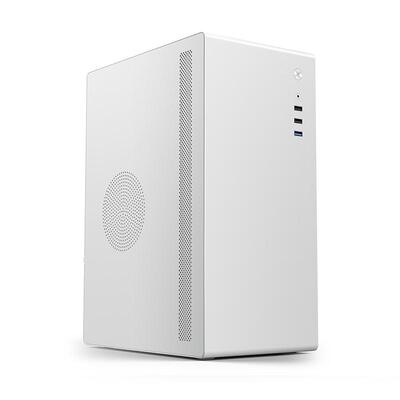 硕一V200办公台式机电脑主机箱M-ATX中小板桌面迷你小机箱ATX电源