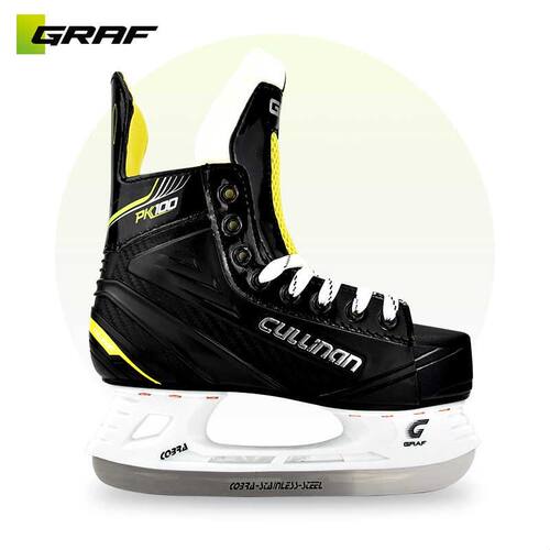 GRAF-PK100冰球冰刀鞋儿童青少年滑冰鞋初学者冰球鞋格拉芙球刀鞋