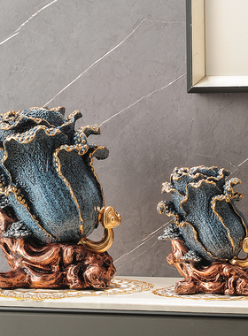 中式白菜如意摆件招财聚财做生意店内铺里收银前台装饰树脂工艺品