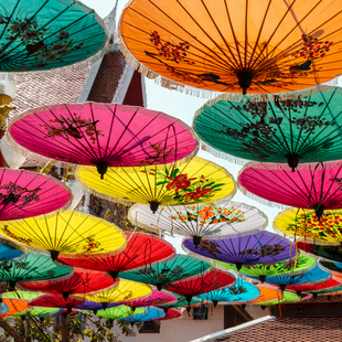 油纸伞骨伞汉服伞演出伞吊顶伞装饰纯手工古风汉服伞古典陈情令伞