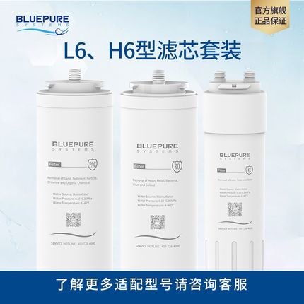 蓝飘尔净水器智能反渗透L6滤芯PAC滤芯RO膜T33滤芯优惠组合装耗材