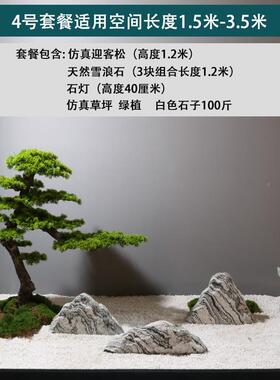 浪石片组雪合室内庭院00-35枯山水造景石大切型假山风景石泰山观