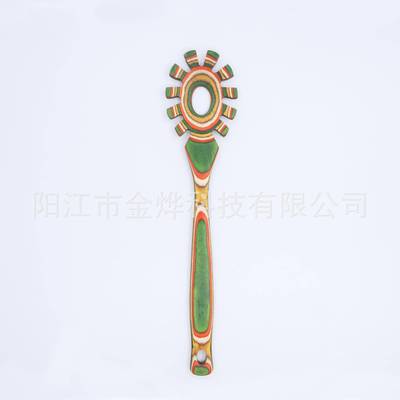 木勺炒铲子家用KT_CW_G0饭套菜装实木厨具套装铲易洁铲彩木7件套