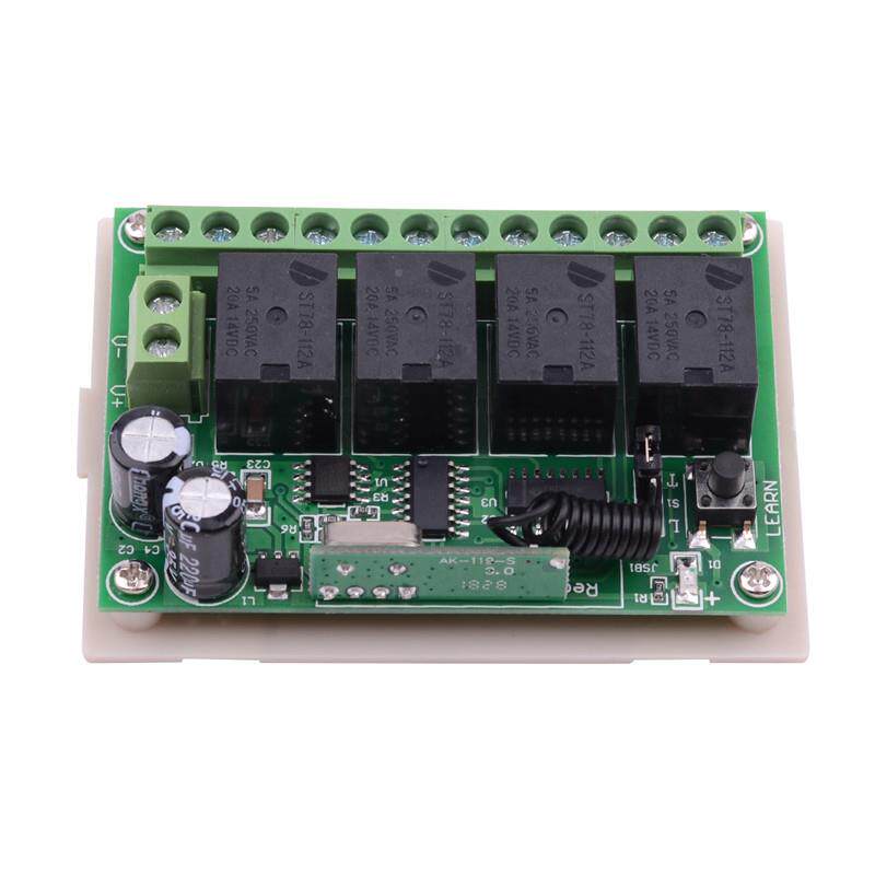 远距离大12V4L-PL遥控1制2V路四无线接收继电器车库D门电机LE灯具开关控器
