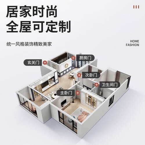 厂家直供隔多实层木复792合门工程酒内店室房间实木门酒店轻奢音