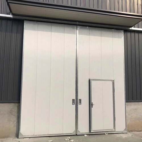 45动工业门仓库厂房保轨温工业门彩工业推拉电门钢大门重型车间吊