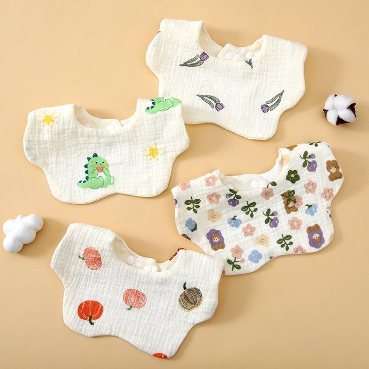 婴儿围嘴六层纯棉纱布透气口水巾新生儿宝宝a类男女花瓣围嘴,家庭/个人清洁工具,围裙,淘宝优惠券,粉丝福利购,淘宝优惠卷