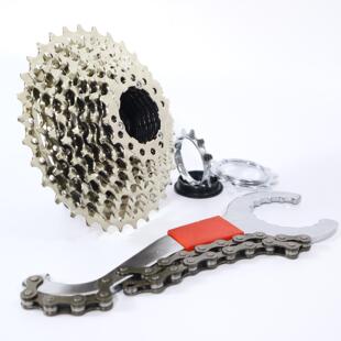 山地自行车飞轮后齿轮公路车卡式旋式飞轮7速8/9/10速通用24/27速