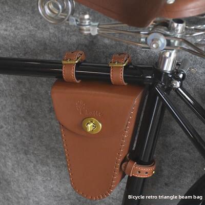 采购产品Crossbar三角形挂袋覆古自行车，工具袋，梁袋挂袋，皮革