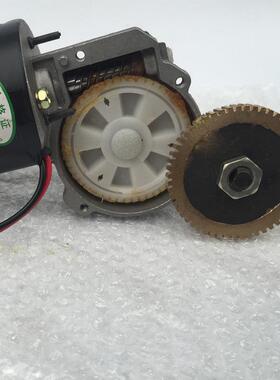 10rpm-80rpm 大功率直流蜗轮蜗杆减速电机12v车库门马达60w正反转