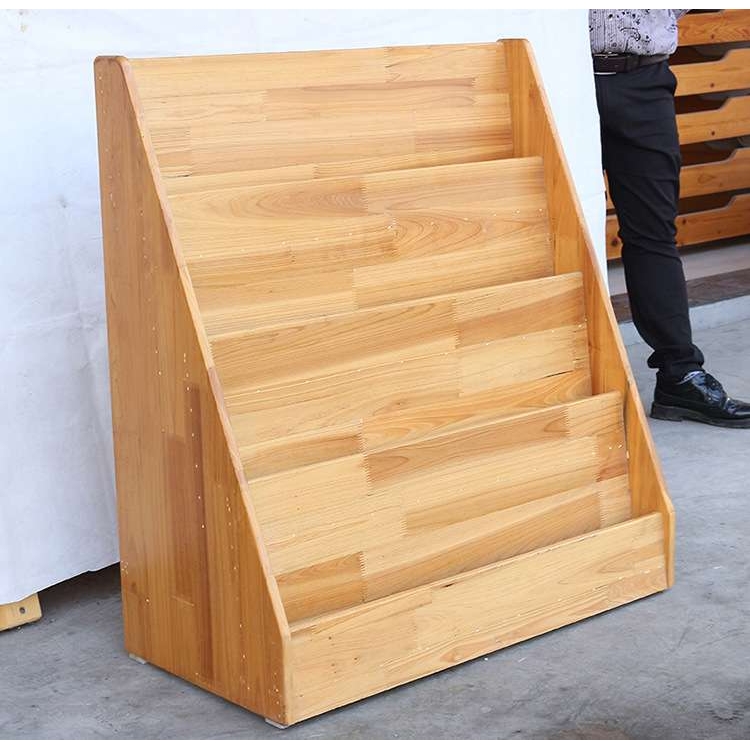 儿童书架实木简易幼儿园卡通小学生省空间多功能落地绘本宝宝书架