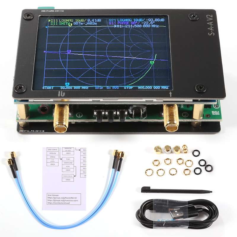 NanoVNA 3G矢量网络分析仪S-A-A-V2频率范围:50kHz-3GHz