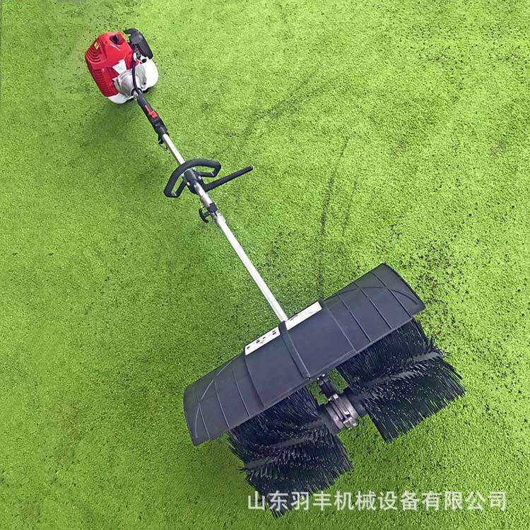 手推式草坪清扫机二冲程手提式汽油梳草机人造草坪垃圾清理机