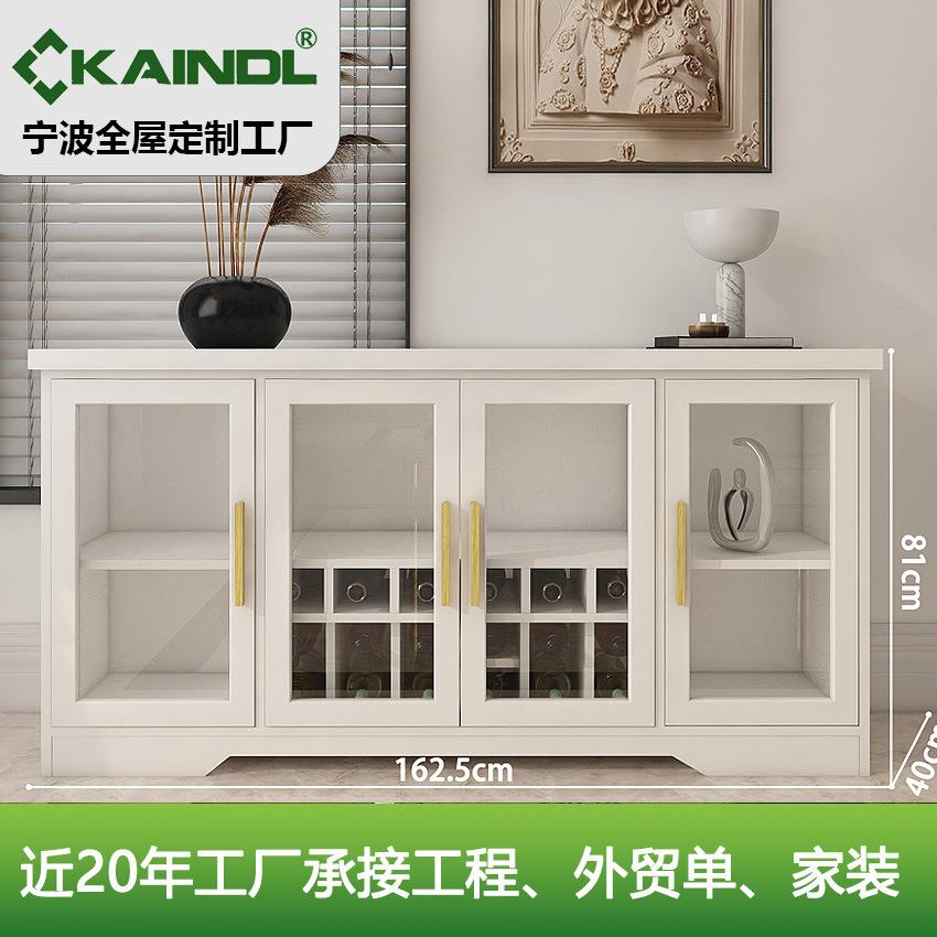 出口美式简约做旧玻璃门电视柜储物餐边柜