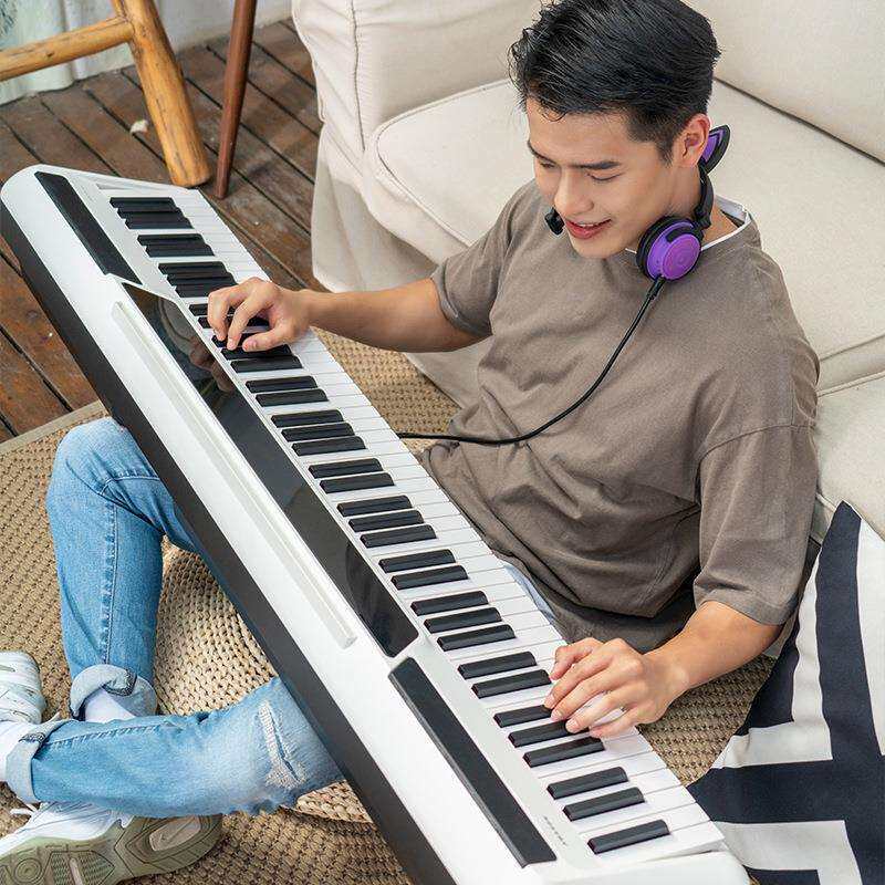 艾茉森（Amason）珠江电钢琴88键重锤轻薄便携款P80电子琴主机