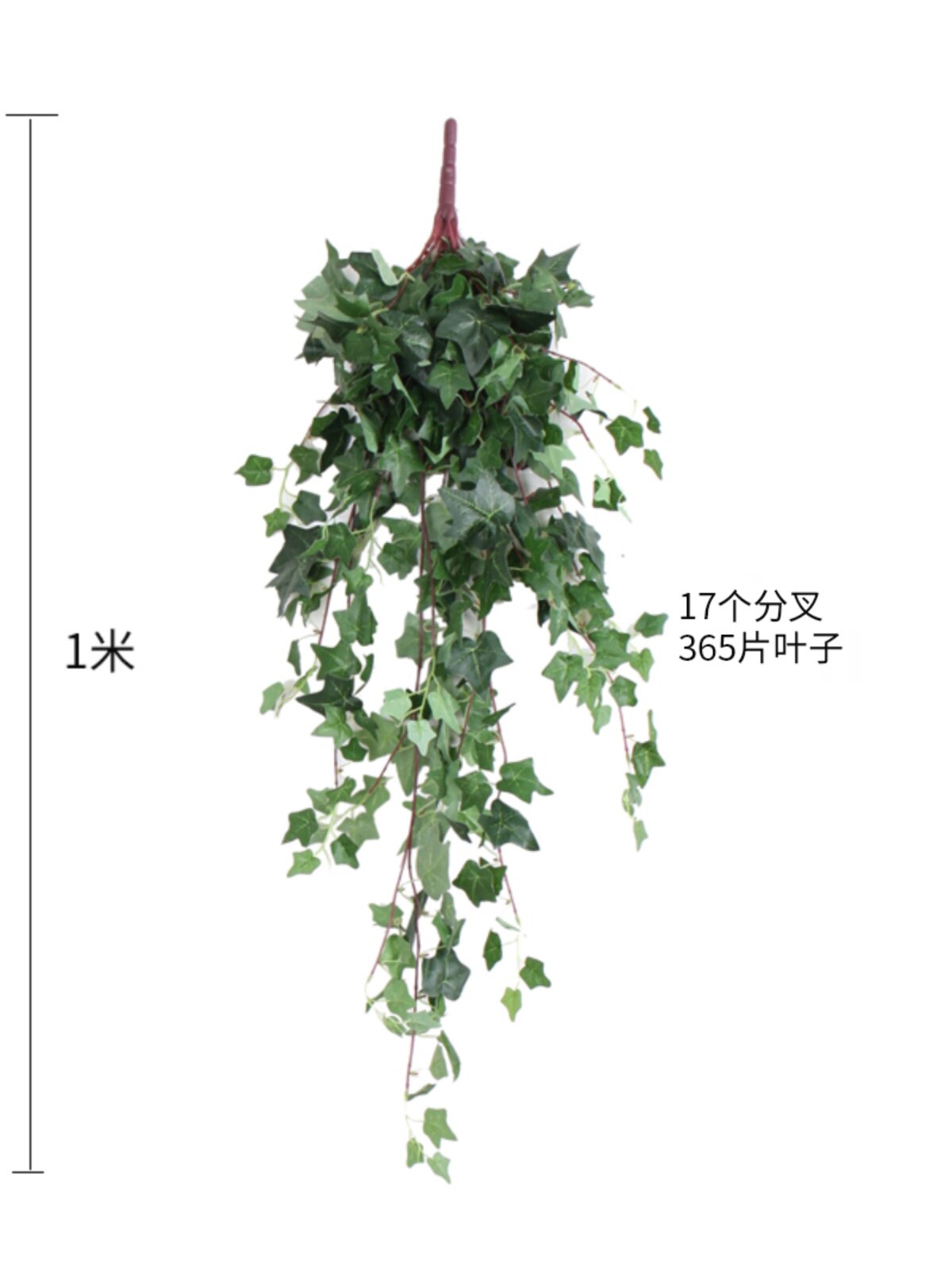 植物假花藤条藤蔓绿植墙面管道树叶吊兰阳台室内装饰塑料壁挂