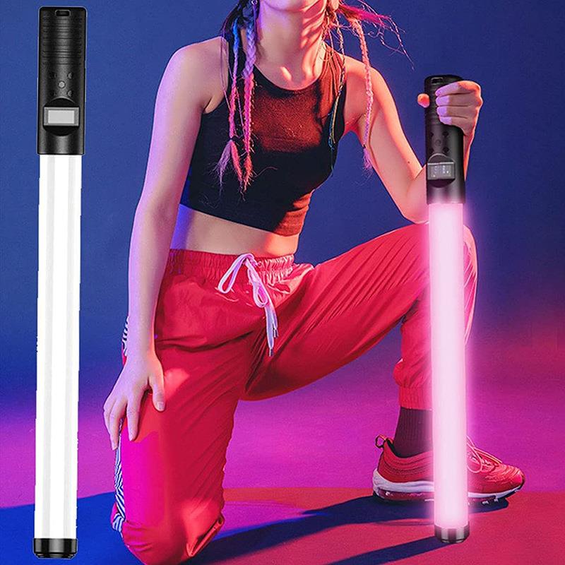 爆款RGB棒灯LED手持RGB棒灯全彩变色棒灯摄影灯可调色补光灯