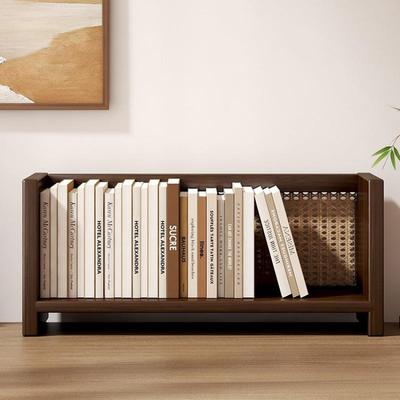 实木桌面书架多层置物架立式办公桌上的收纳整理小型简易储物书柜