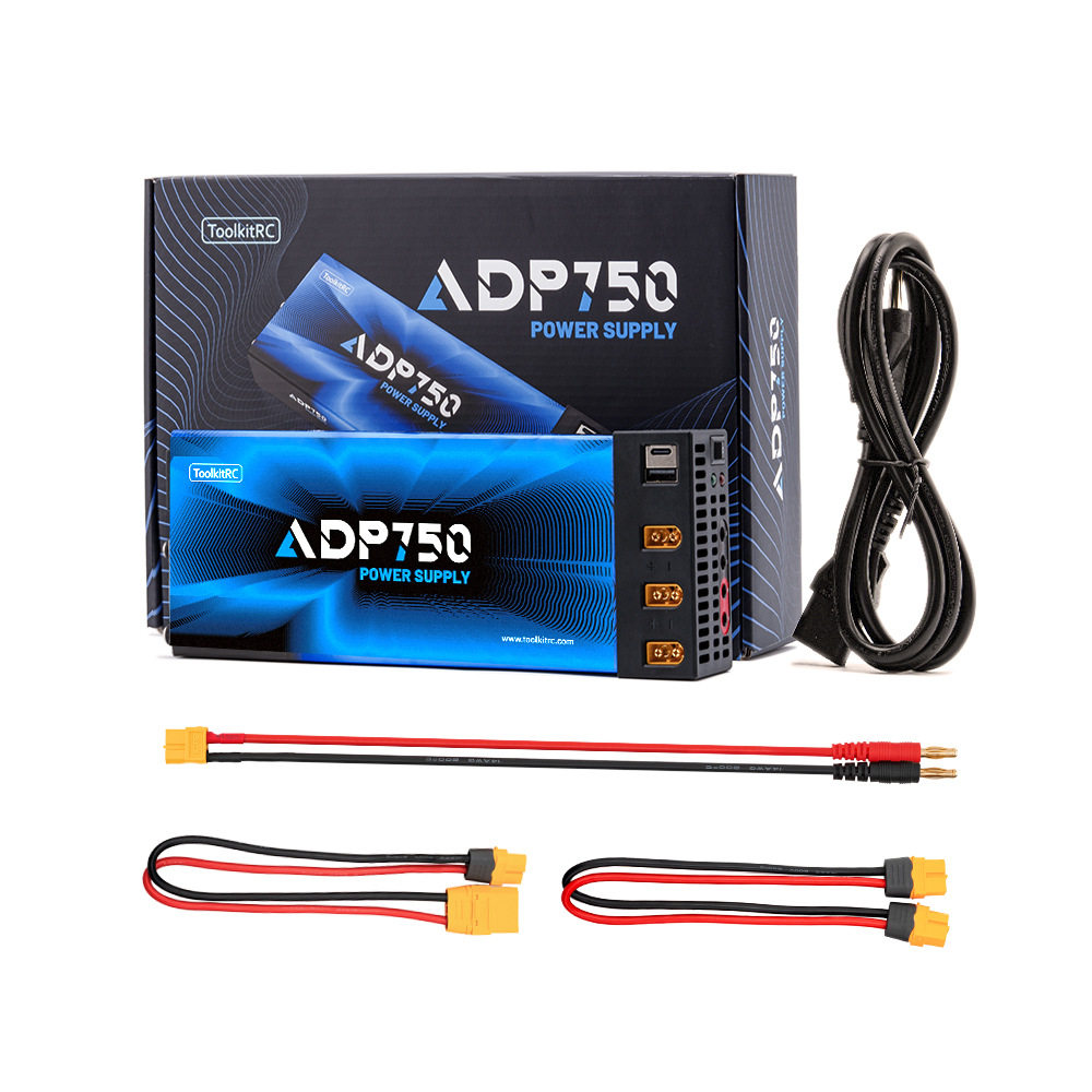 TOOLKITRC新款适配器ADP750W输入@10A输出@12V@62.5A香蕉头输出