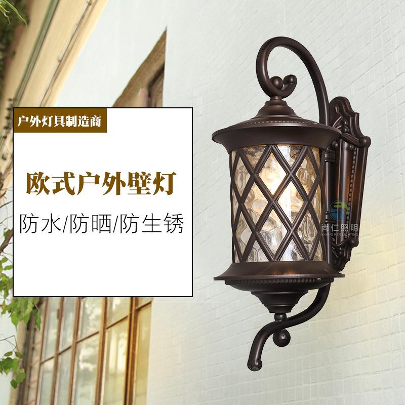 小菠萝欧式户外壁灯复古室外防水阳台灯走廊过道灯可调光led室内