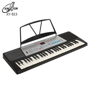 新韵813电子琴54键多功能成人儿童初学入门专业教学XY813