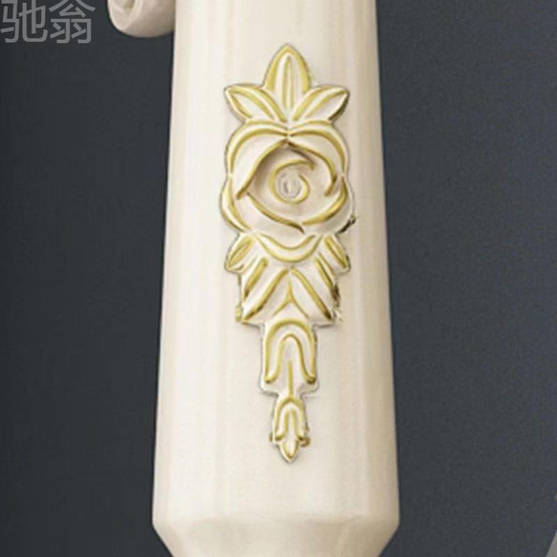 YTV欧式衣帽架实木挂衣架衣架落地家用落地式客厅架子卧室雕花衣