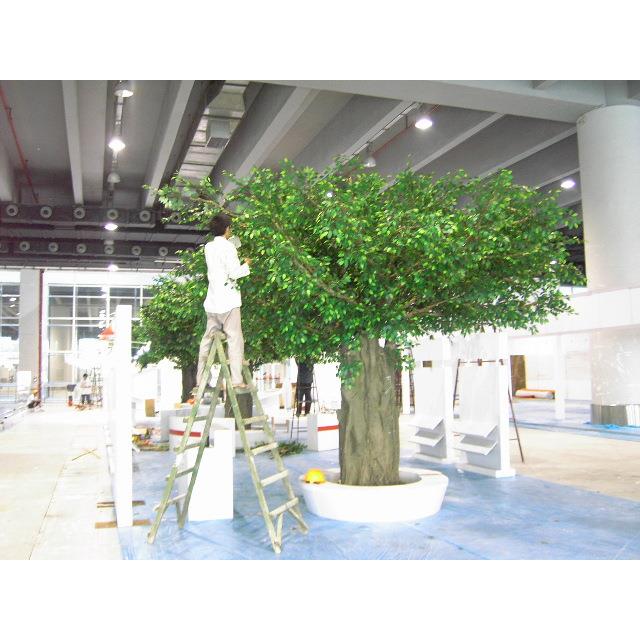 仿真玻璃钢榕树大型绿植摆放树影楼布景装饰假树仿真榕树