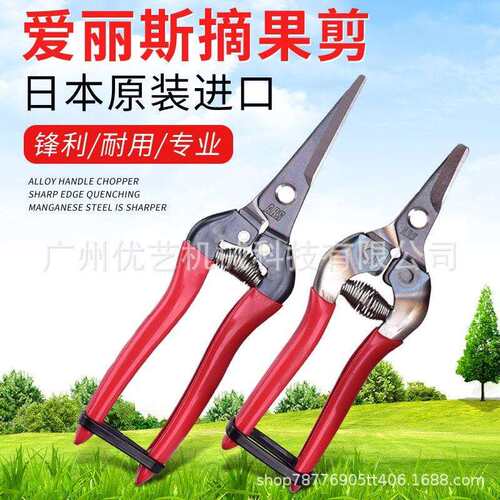 爱丽斯ARS300/310摘果剪原装进口摘果剪翘头剪长直头剪园艺果剪