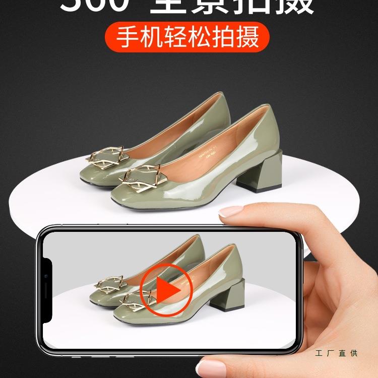 电动转盘旋转展示台摄影珠宝模型直播产品拍摄架转台自动拍照底座