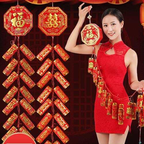 电子鞭炮鞕炮超巨响带闪光家用仿真充电鞭爆竹仗春节结婚乔迁炮仗