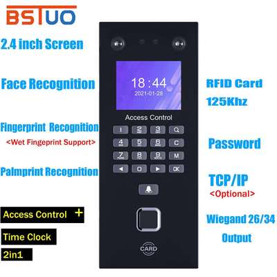 人脸识别考勤门禁面部打卡机掌纹识别指纹刷卡门禁机考勤机外贸