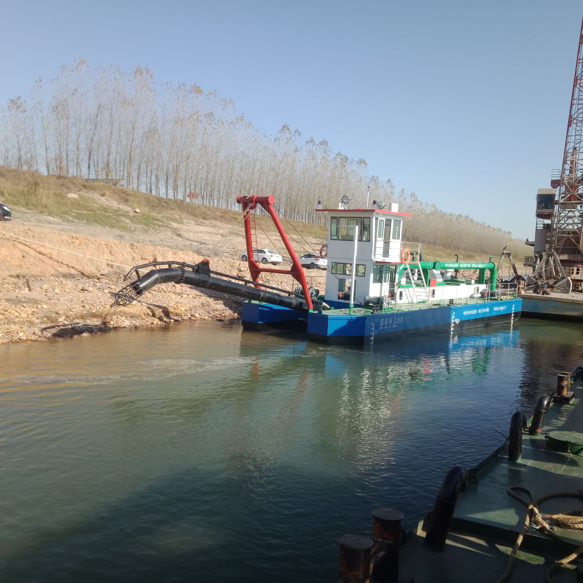 射吸式抽沙船挖沙船河道新型抽沙船采沙船简易式抽沙船设备