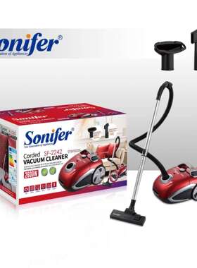 Sonifer2.5L纺织除尘袋真空吸尘器家用自动收线车轮吸尘器SF-224