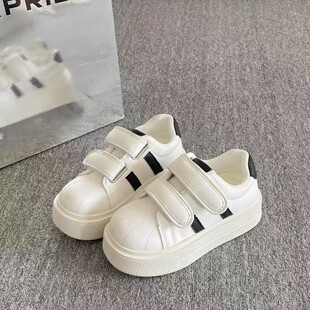 女童小个子增高厚底鞋女2026年新款春季板鞋小白鞋学生面包鞋防滑