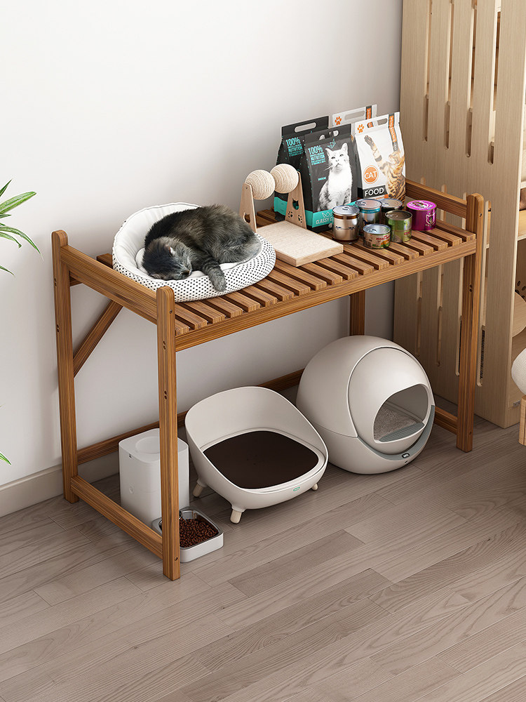 猫砂盆上方置物架猫粮罐头宠物用品收纳架阳台实木下空式储物木架,住宅家具,搁板/置物架/家用陈列架,淘宝优惠券,粉丝福利购,淘宝优惠卷