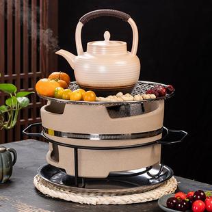 煮茶器碳火炉煮茶壶烧烤炭炉小泥炉户外 围炉煮茶家用室内全整套装