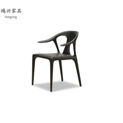 北美黑胡桃木传世餐椅约现代餐桌椅组合书桌椅意式靠背北欧实木