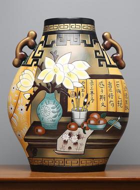 中国陶瓷覆古风格门厅摆件家庭客厅酒柜古架电视柜隔断装饰