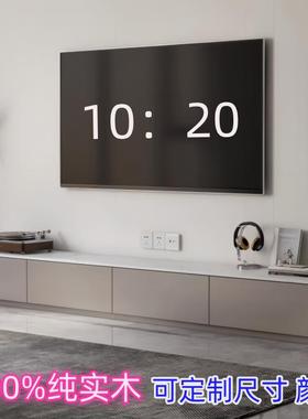 简约现代轻奢岩板电视柜整装落地客厅小户型地台柜网红定制