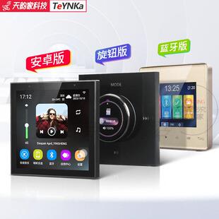 家庭背景音乐响主机系统套装86型店铺涂鸦智能蓝牙功放控制器面板