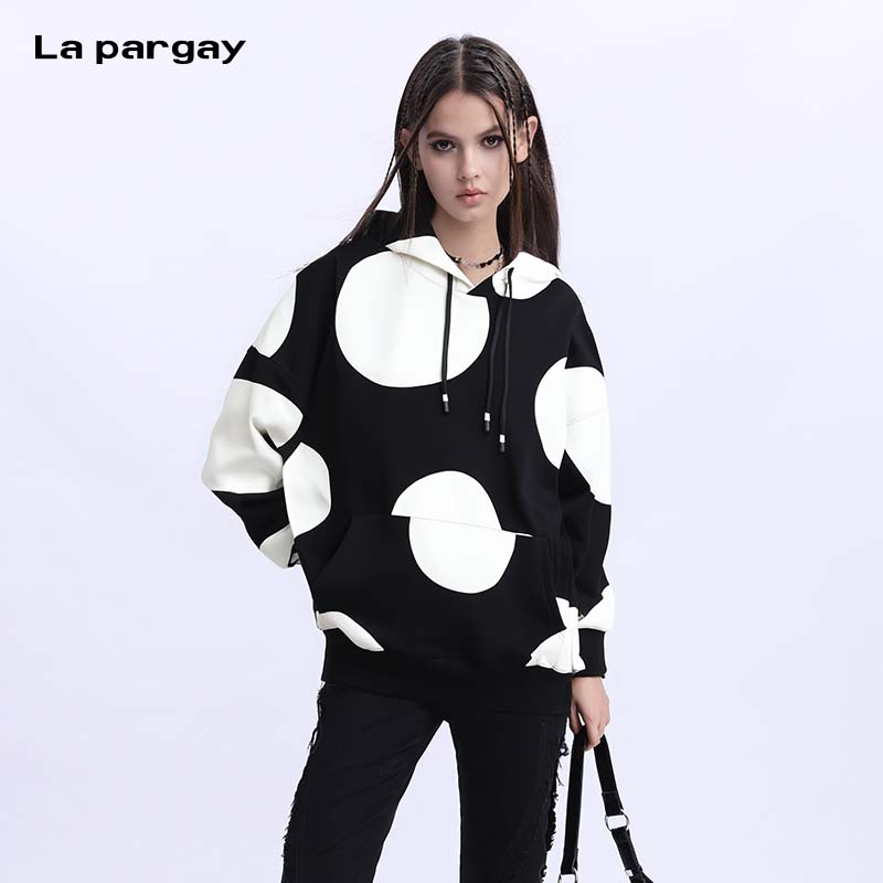 纯棉连帽卫衣撞色潮牌套头绒衫